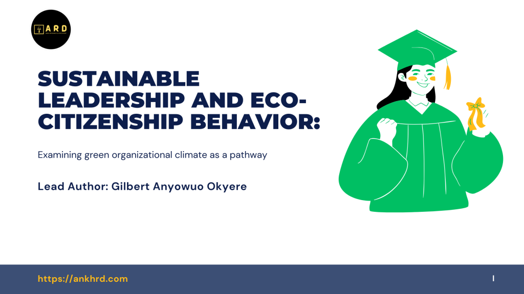 Sustainable leadership and eco-citizenship behavior